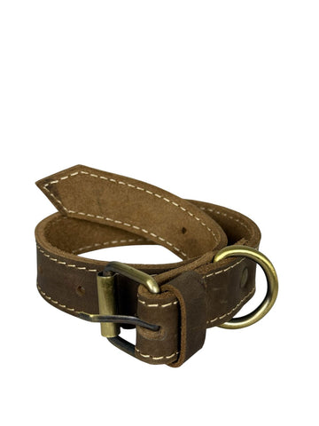Heavy-Duty Genuine Leather Dog Collar