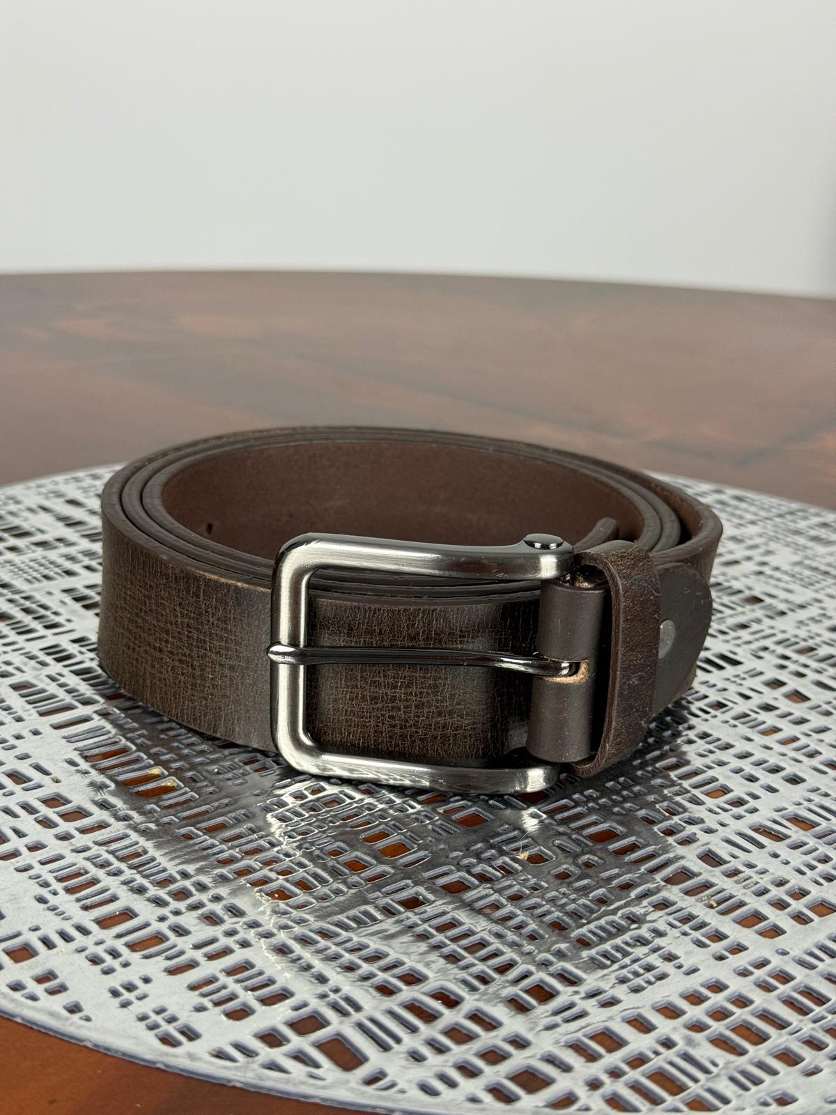 Heavy Duty Genuine Waxed Leather Handmade Belt Adjustable Durable