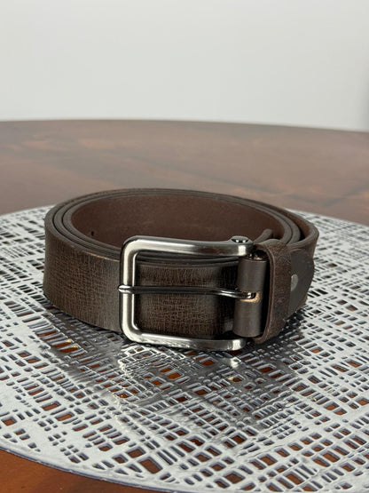 Heavy Duty Genuine Waxed Leather Handmade Belt Adjustable Durable