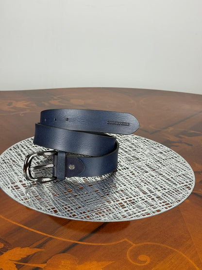 Heavy Duty Genuine Waxed Leather Handmade Belt Adjustable Durable