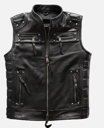 Dorset Hide Men's Genuine Leather Vest - Model MH010