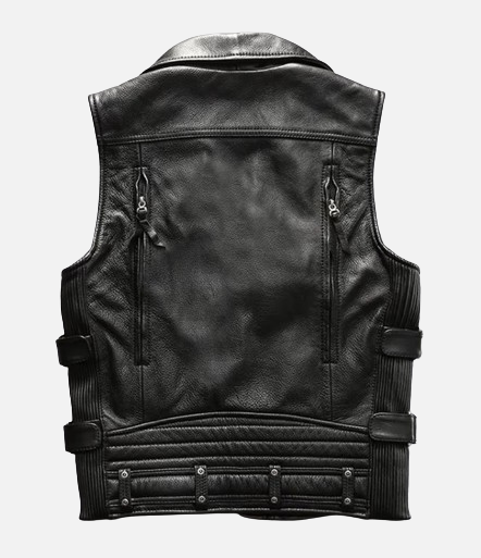 Dorset Hide Vintage Biker Hide Men's Leather Vest - Spring/Summer Edition - MH011