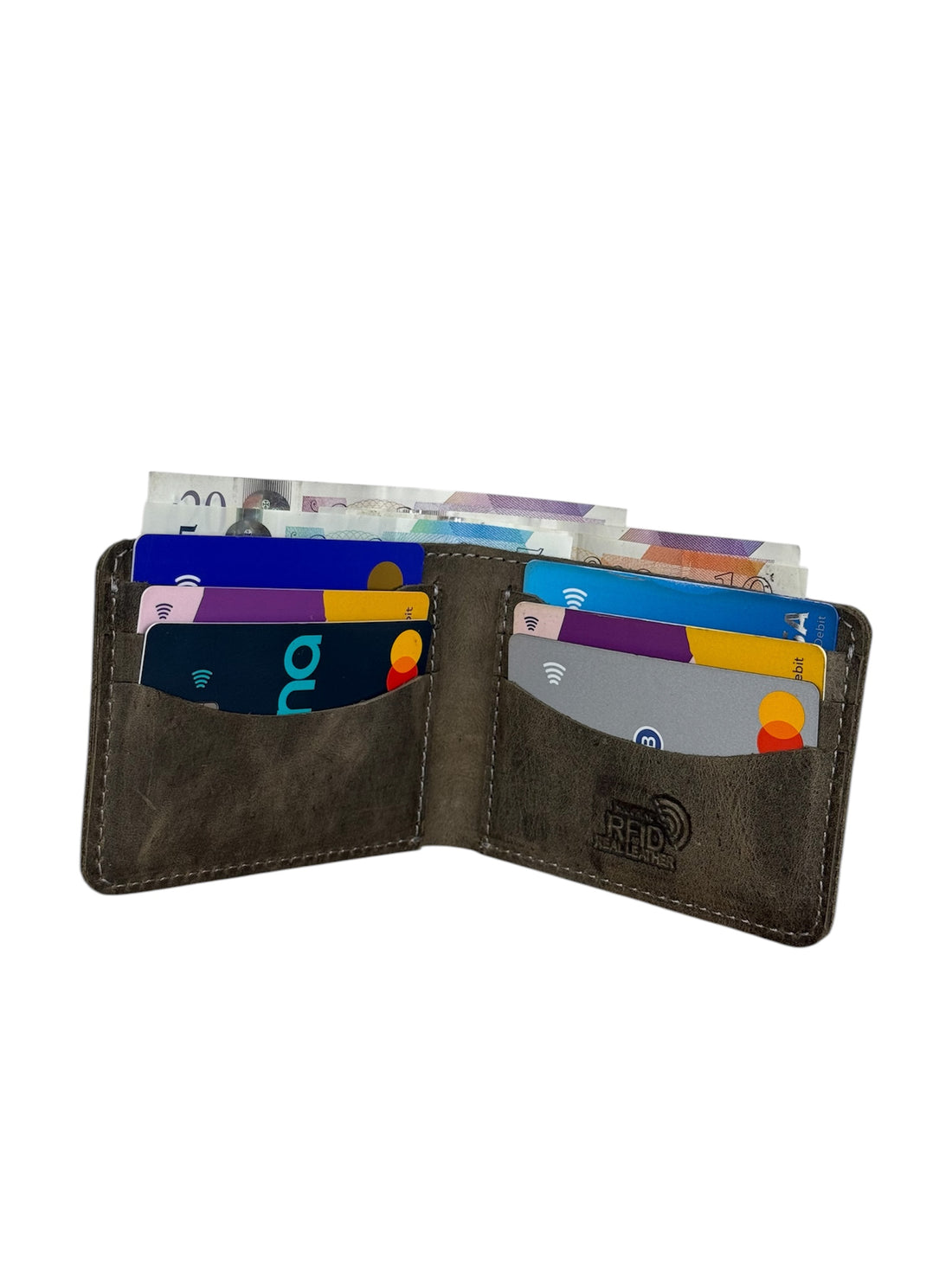 Crazy Horse Genuine Leather RFID Blocking Wallet