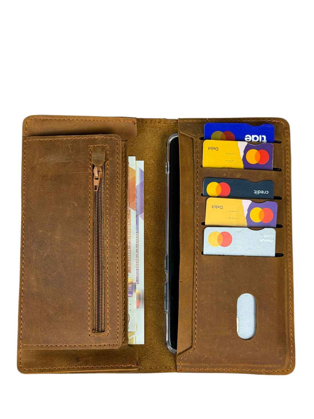 Genuine Vintage Long Leather Wallet