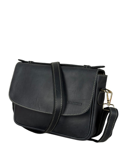 Flap Genuine Leather Crossbody Bag