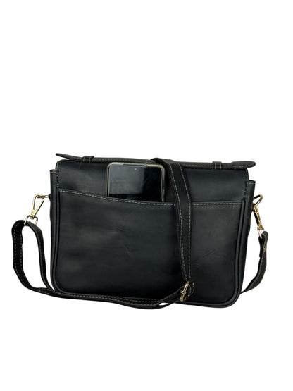 Flap Genuine Leather Crossbody Bag
