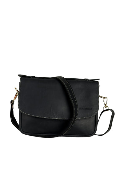 Flap Genuine Leather Crossbody Bag