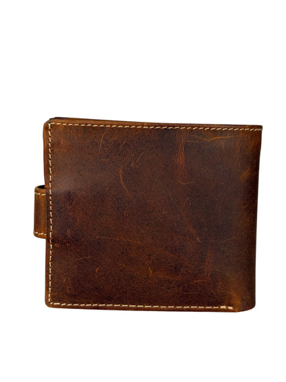 Premium Genuine Leather Tri-Fold Wallet