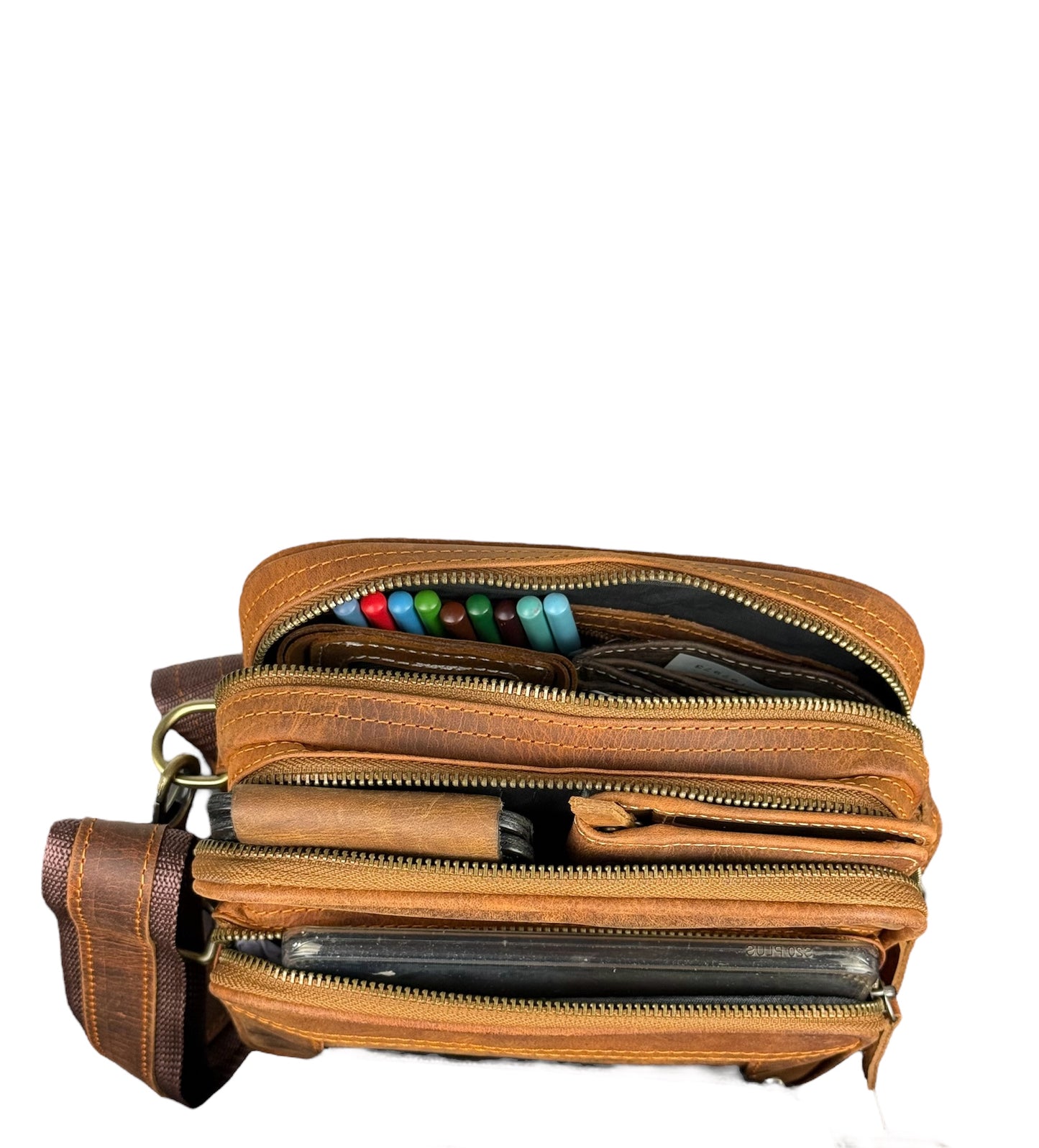 genuine leather cross body bag