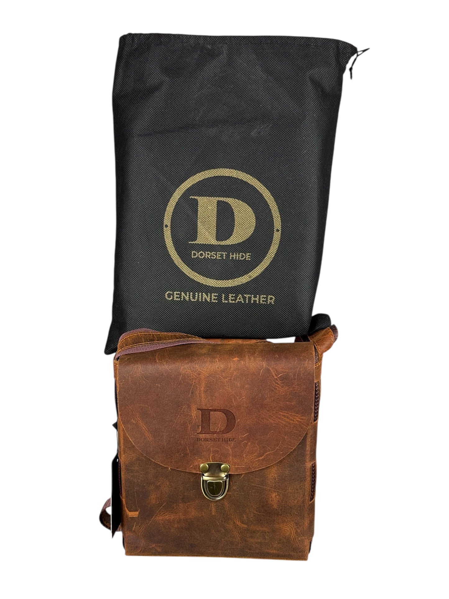 genuine leather flap crossbody bag