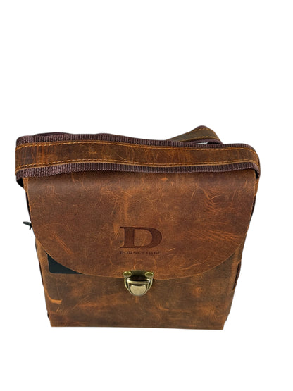 genuine leather flap crossbody bag