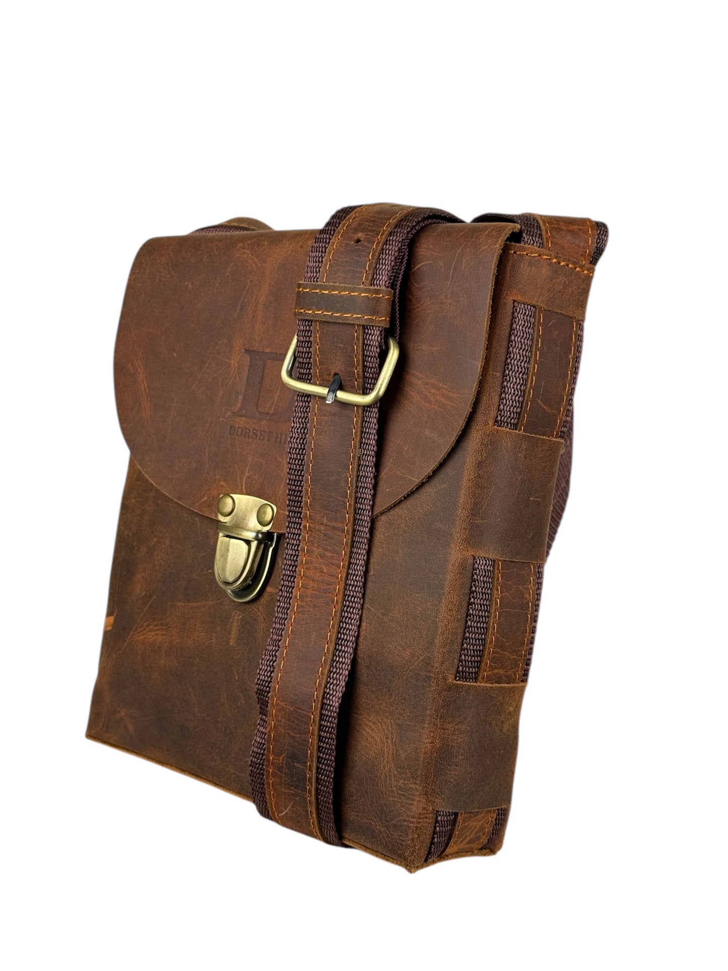 genuine leather flap crossbody bag