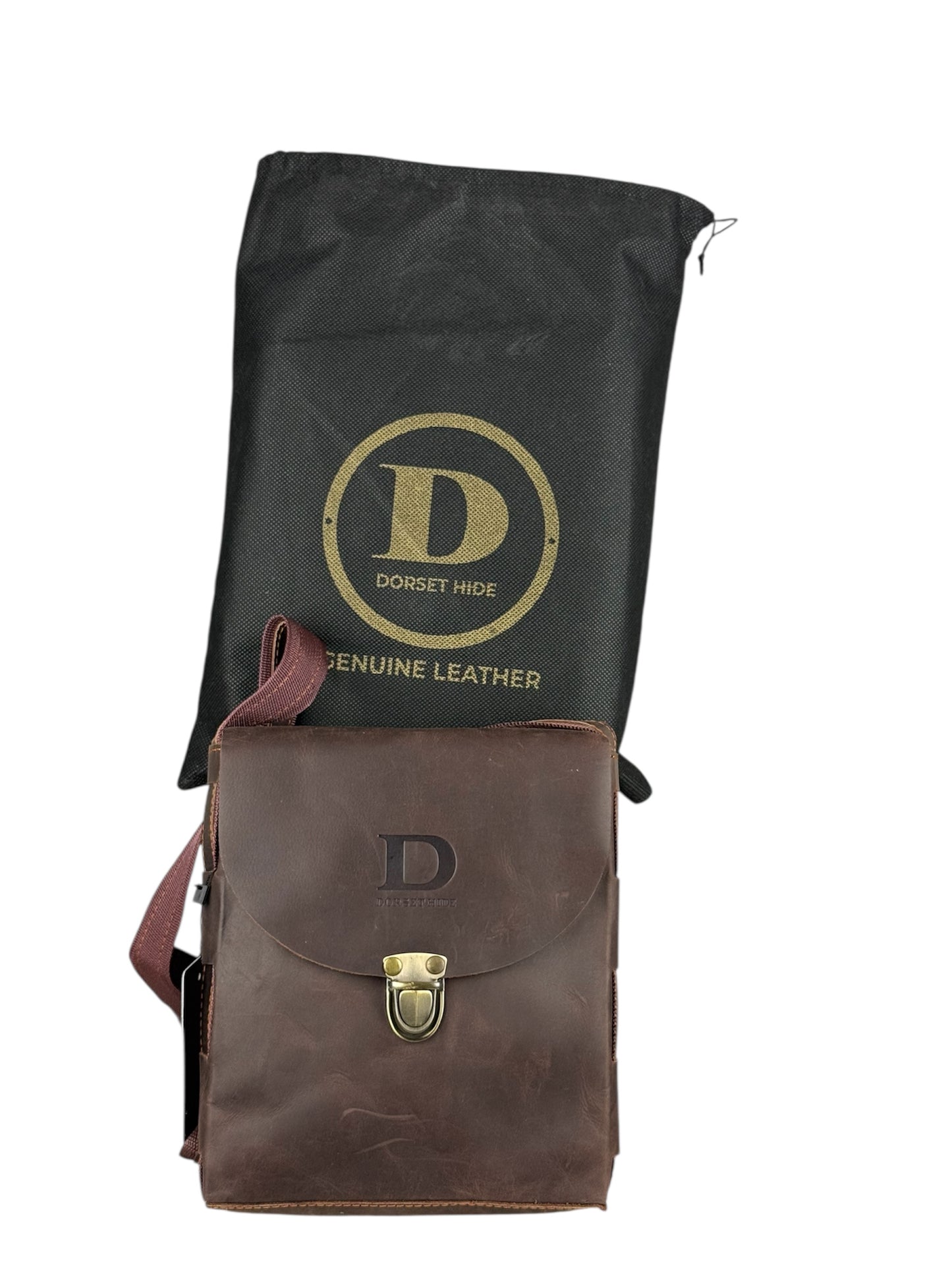 genuine leather flap crossbody bag