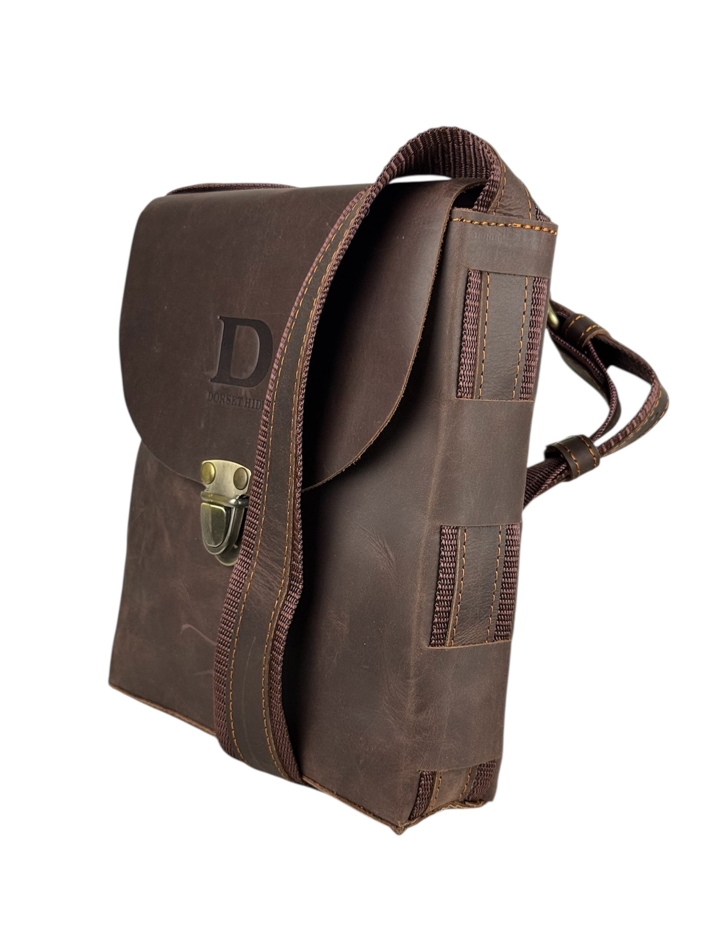 genuine leather flap crossbody bag