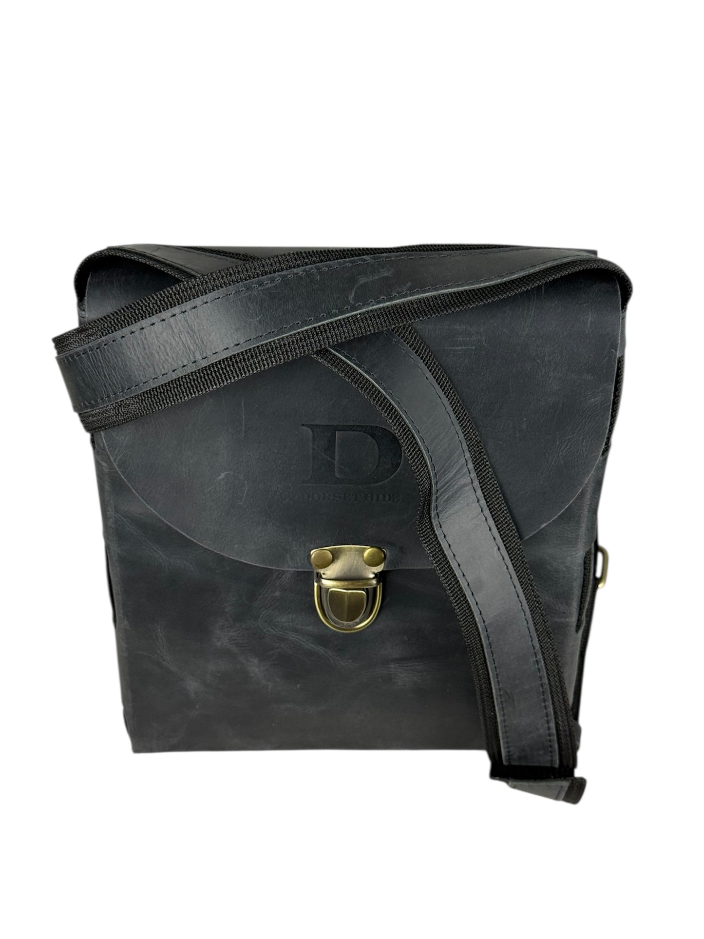 genuine leather flap crossbody bag