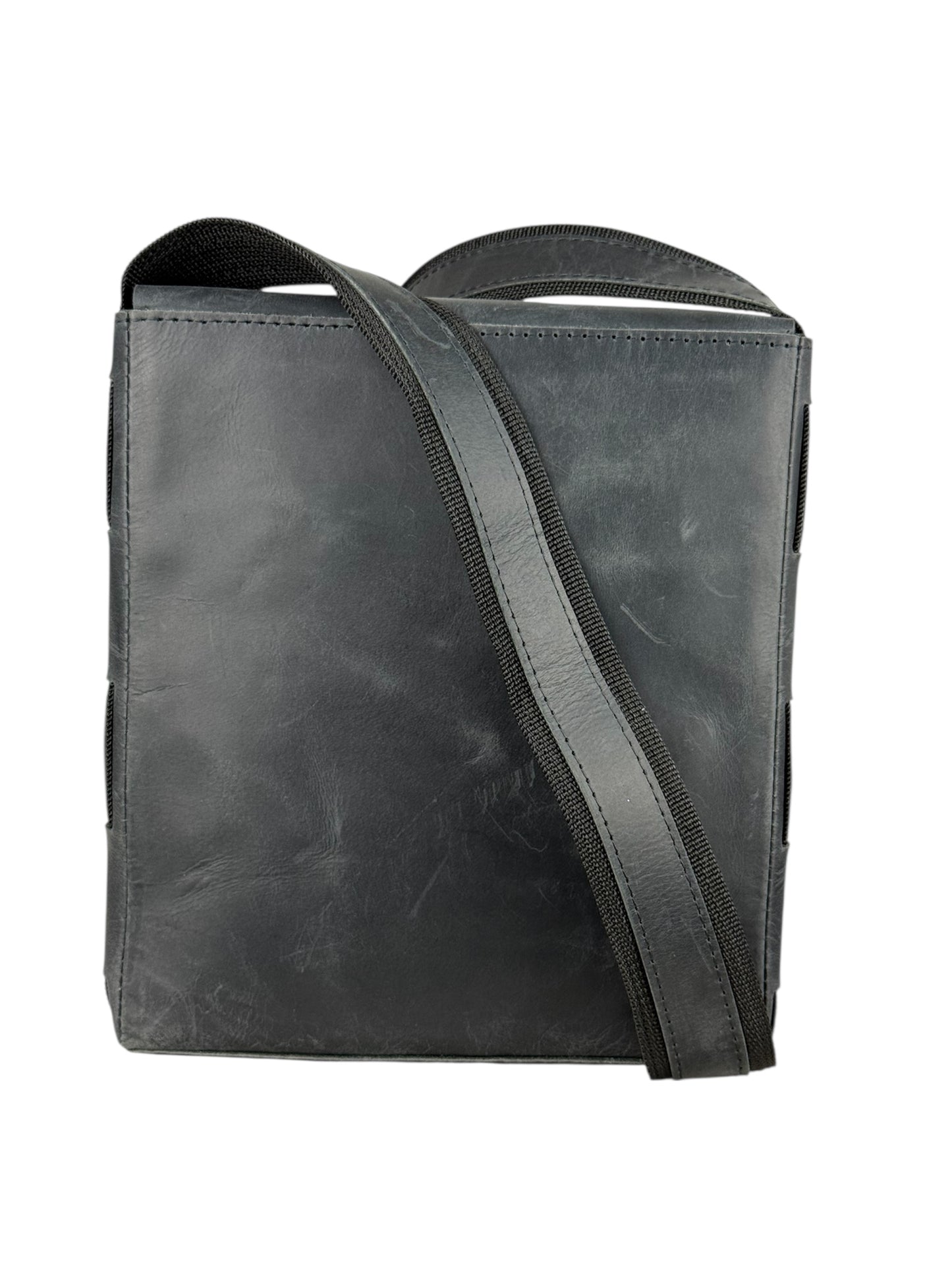 genuine leather flap crossbody bag