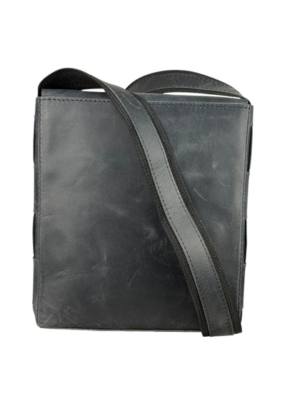 genuine leather flap crossbody bag