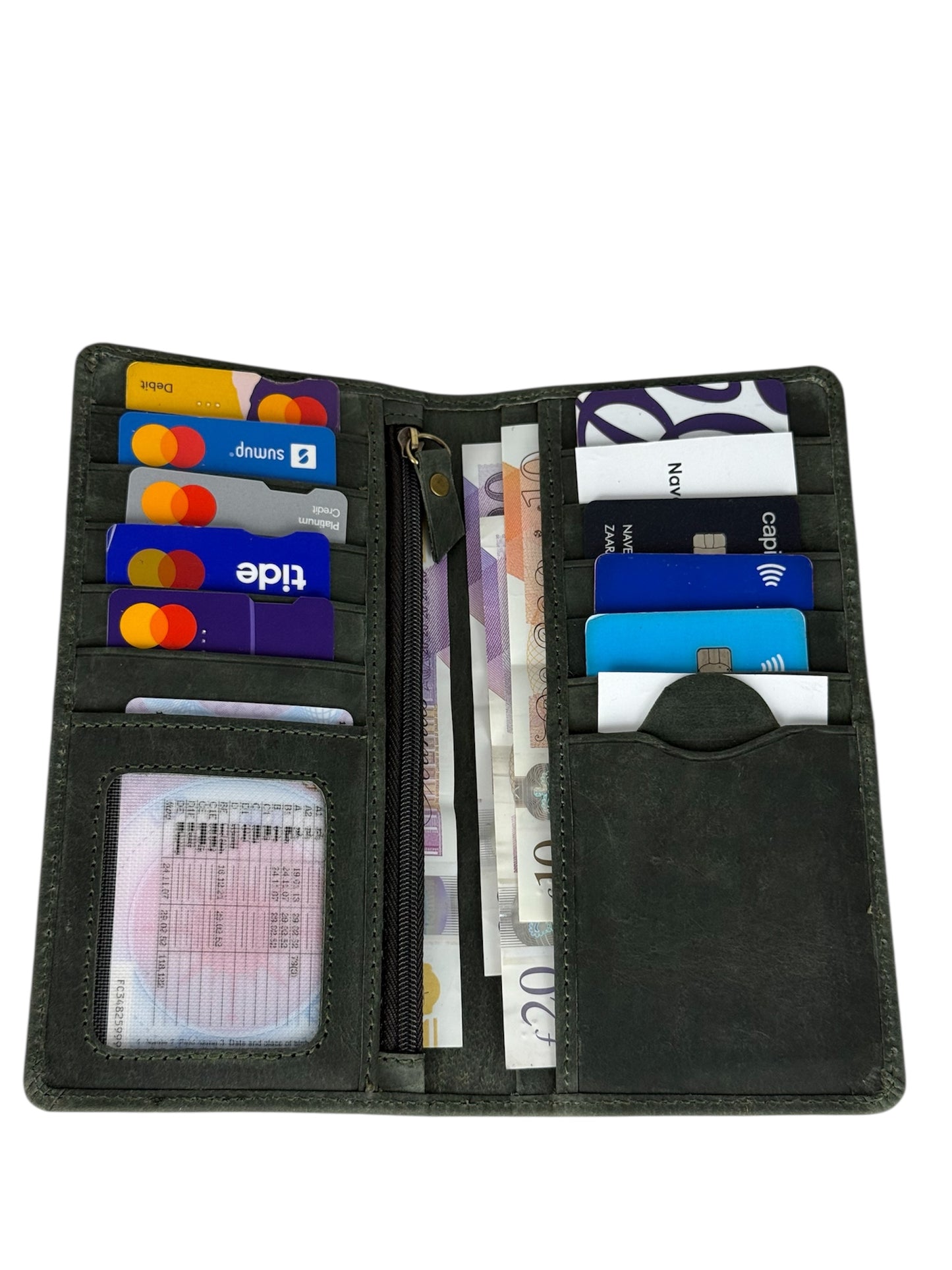 Premium Leather RFID Long Wallet – Your All-in-One Organizer