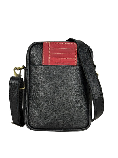 Genuine cowhide smart unisex crossbody bag