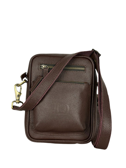 Genuine cowhide smart unisex crossbody bag