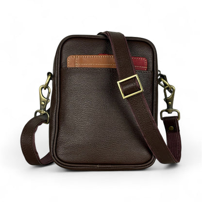 Genuine cowhide smart unisex crossbody bag