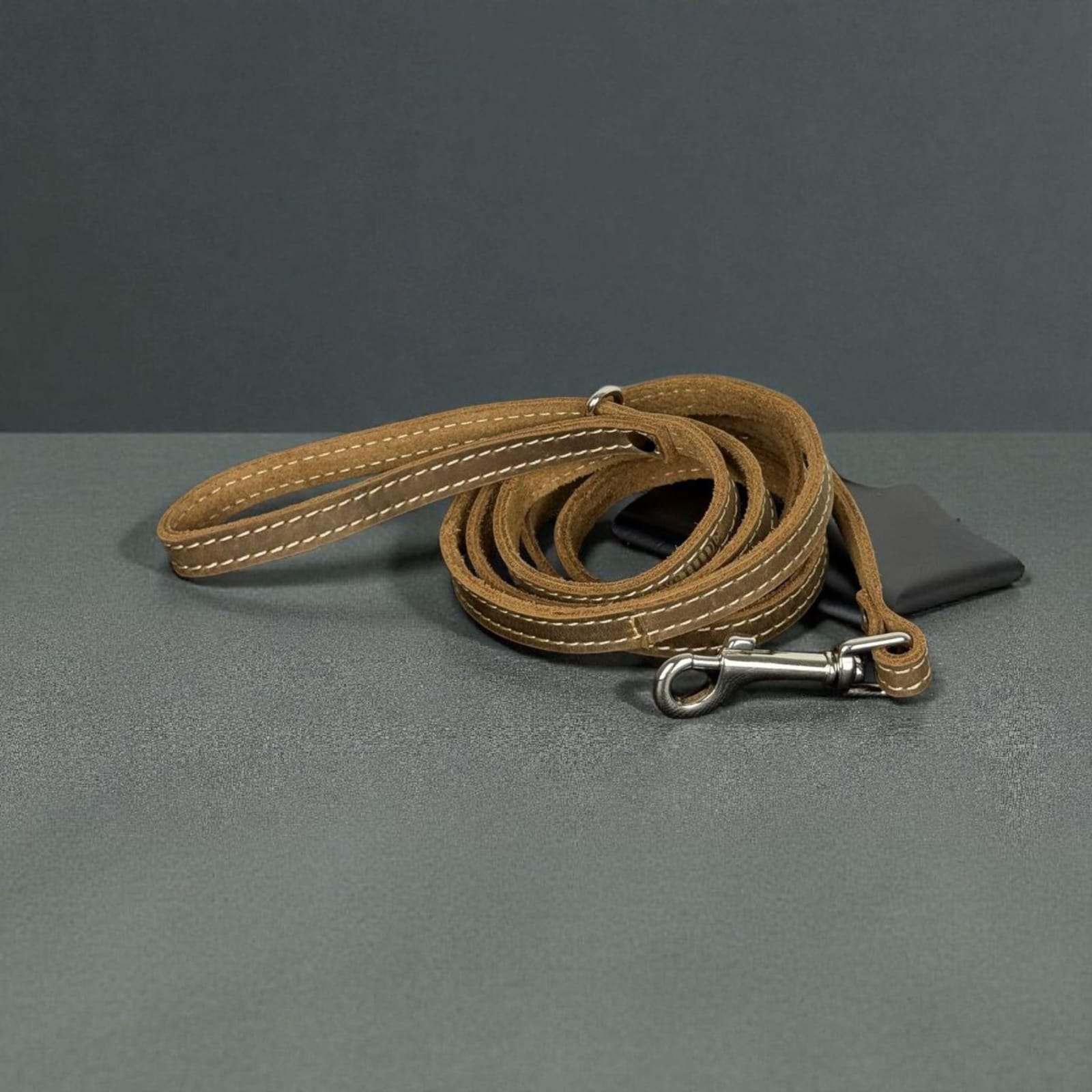Genuine Leather Slim Dog Leash