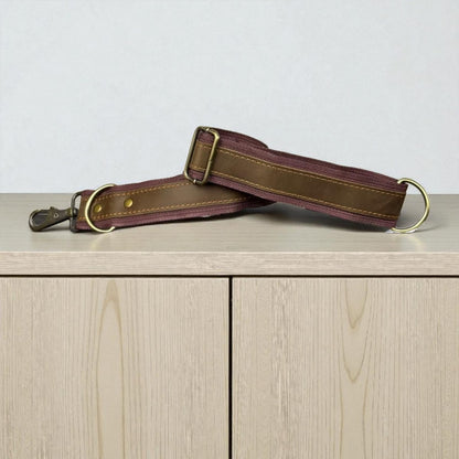 Genuine leather Dog Hands-Free Belt and Leash Set