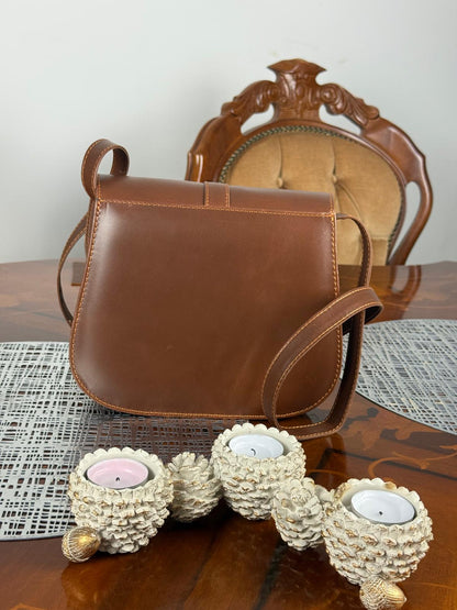 Geuine Leather Elegent Women's Flap Crossbody Bag