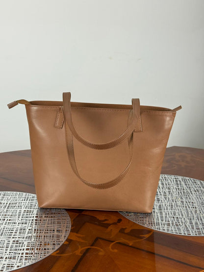 Genuine Leather Light Weight Tote Bag