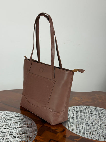 Genuine Leather Light Weight Tote Bag