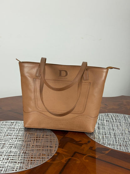 Genuine Leather Light Weight Tote Bag