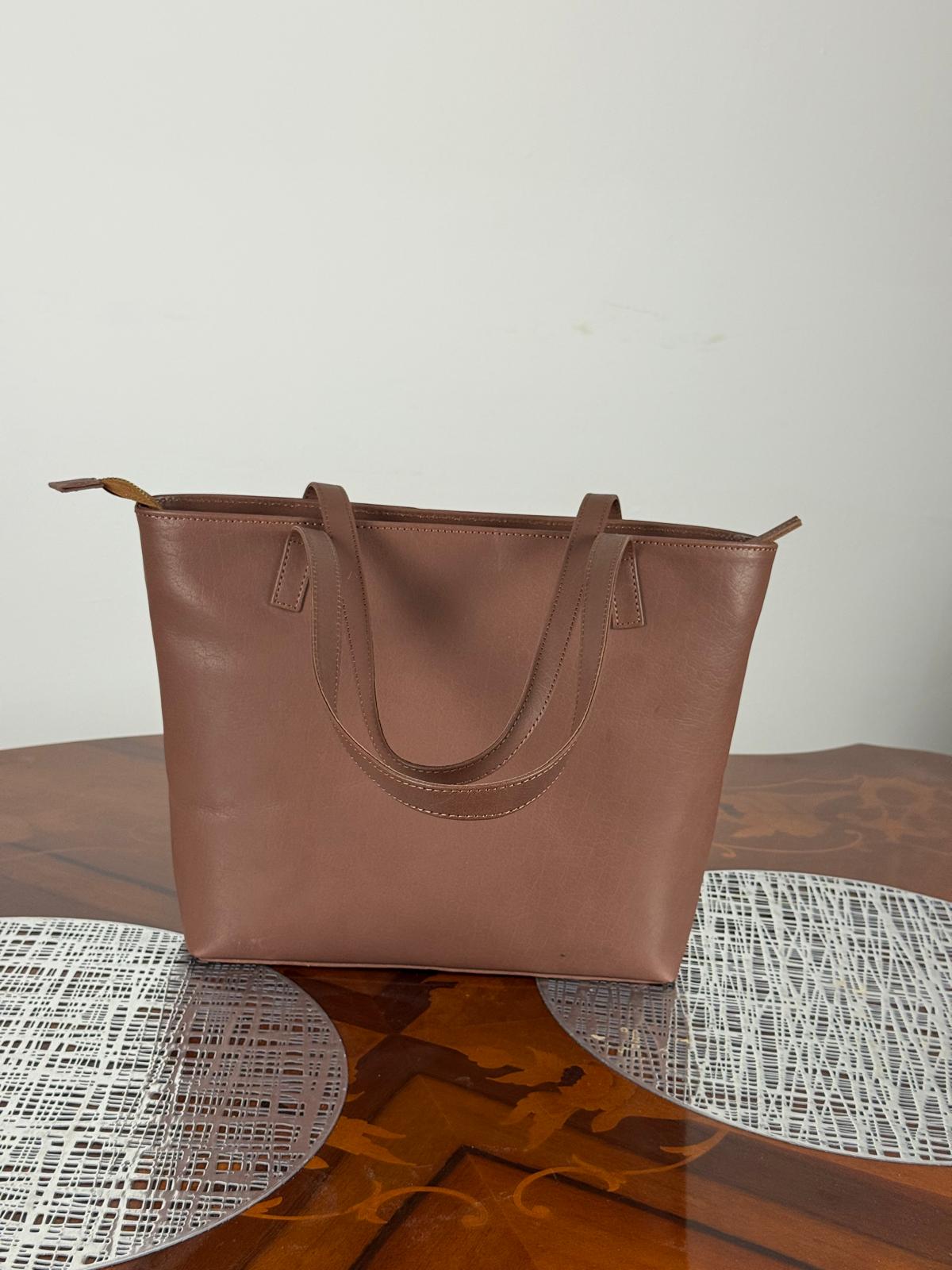 Genuine Leather Light Weight Tote Bag