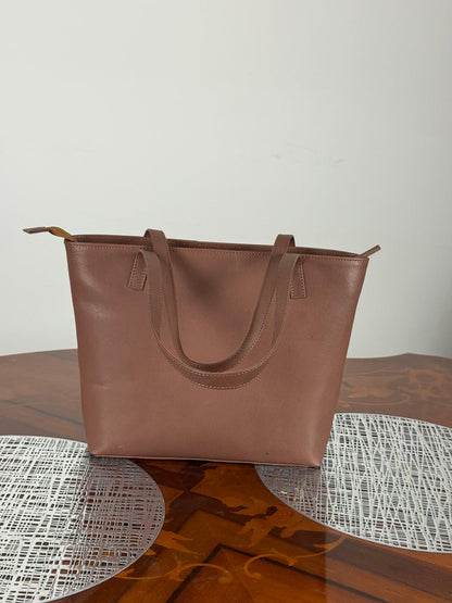Genuine Leather Light Weight Tote Bag