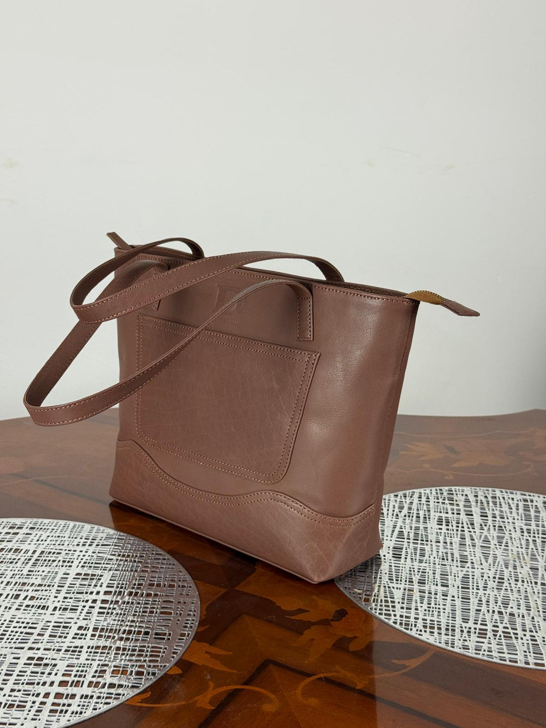 Genuine Leather Light Weight Tote Bag
