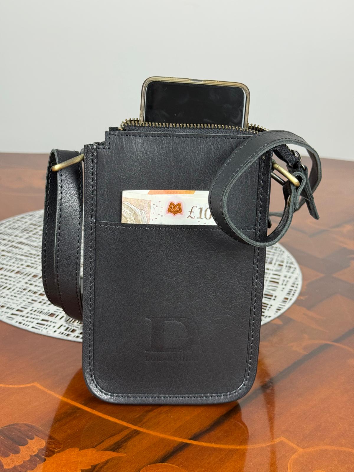 Genuine Leather Mini Unisex Crossbody Bag