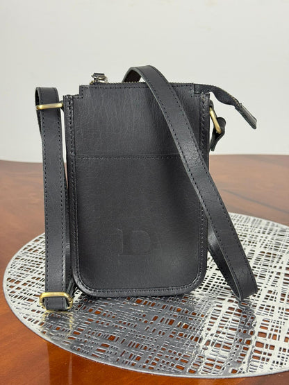 Genuine Leather Mini Unisex Crossbody Bag
