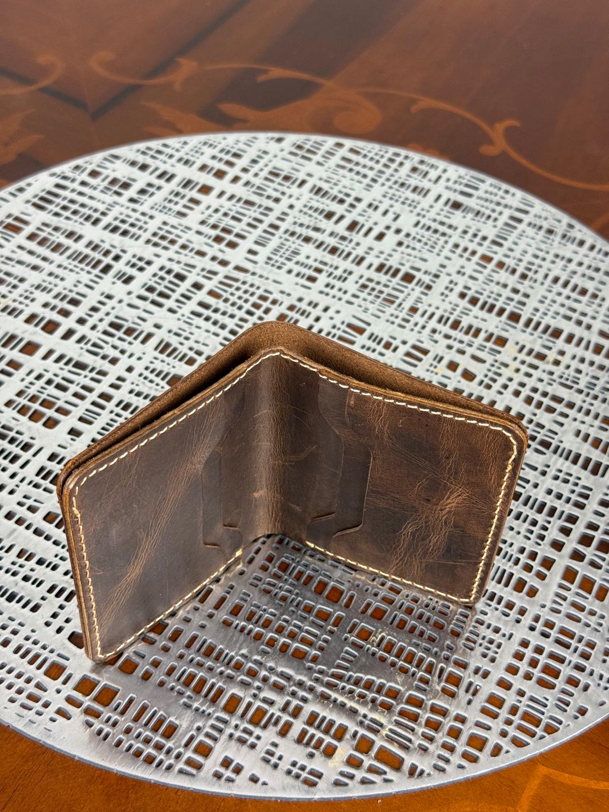 Genuine Leather Premium Wax Smart Wallet