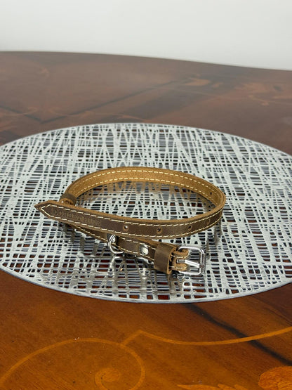 genuine leather smart soft dog collar