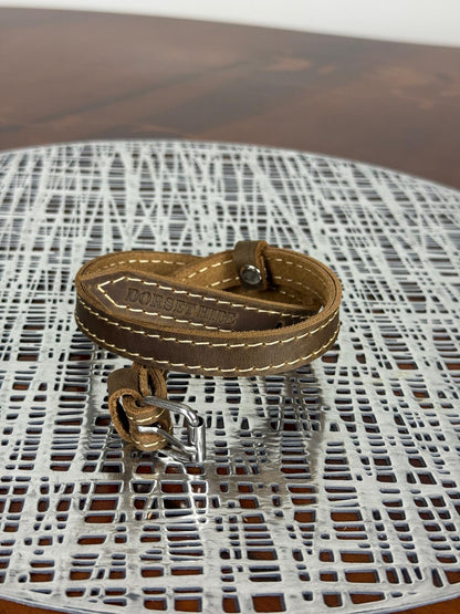 genuine leather smart soft dog collar