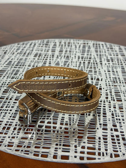 genuine leather smart soft dog collar