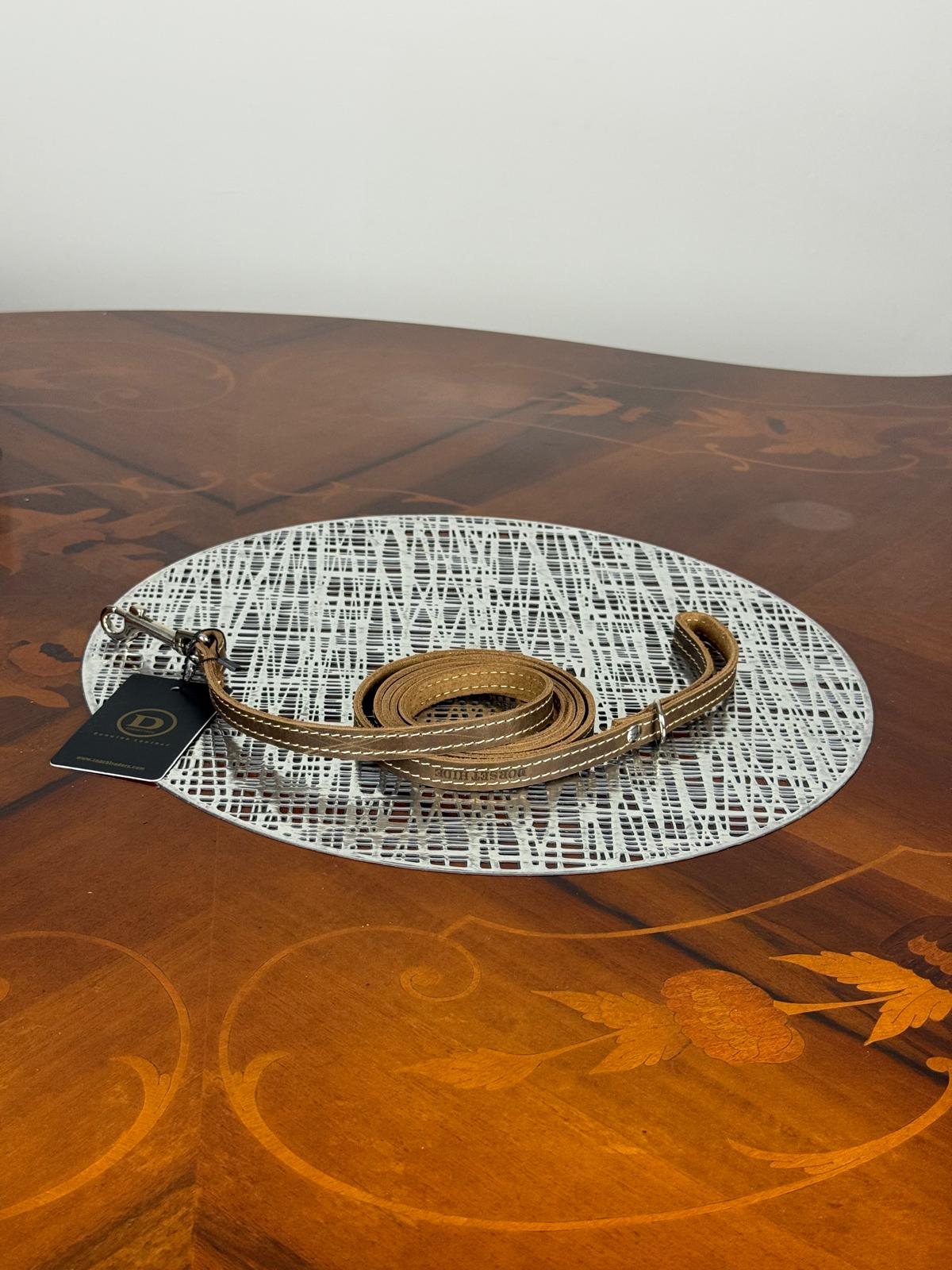 Genuine Leather Heavy Duty Adjustable Dog Leash, Pet Lead