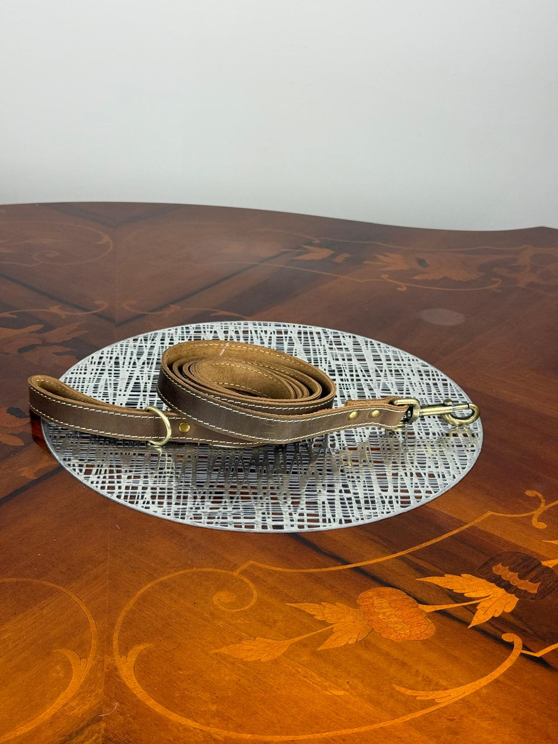 Genuine Leather Heavy Duty Adjustable Dog Leash, Pet Lead