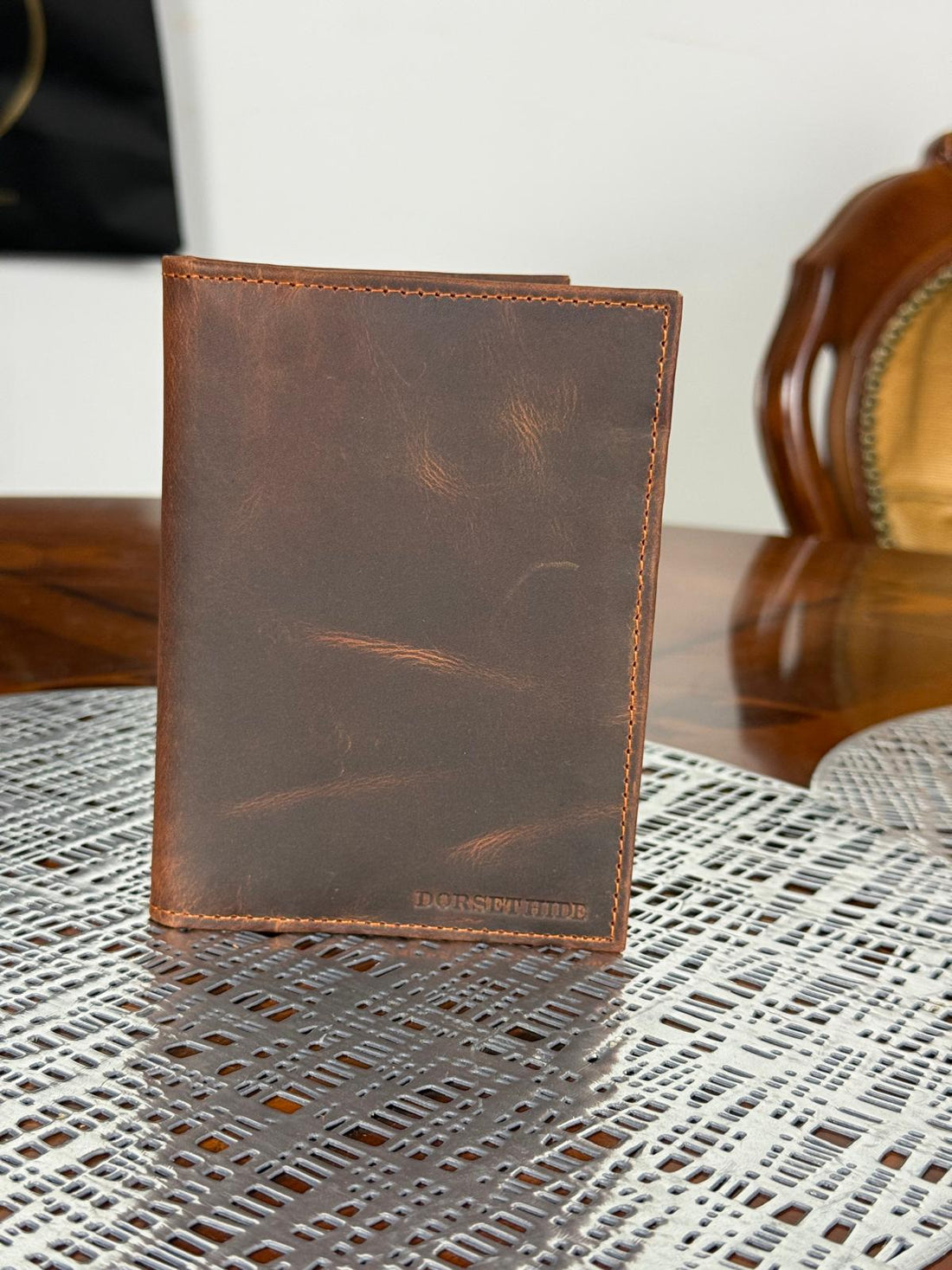 Genuine Leather RFID Passport Holder, Slim Travel Wallet, RFID Blocking Case