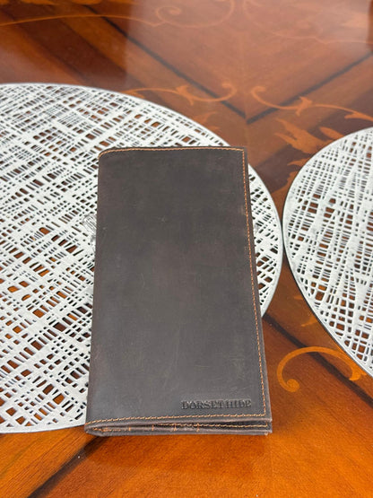 Genuine Leather RFID Mobile Holder Long Wallet iPhone Max Samsung Plus
