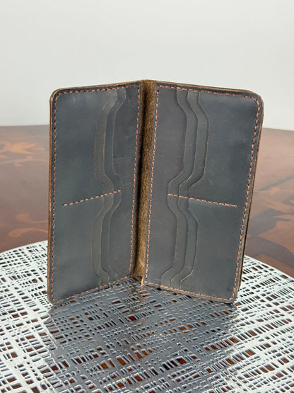 Handmade Unisex Genuine Leather Mobile Wallet Hand Stitched Phone Holder