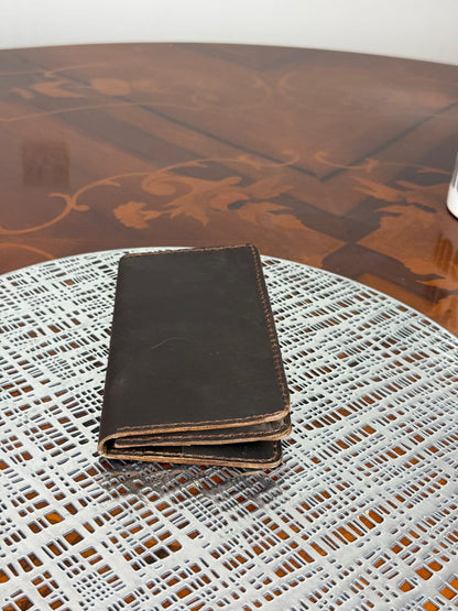 Handmade Unisex Genuine Leather Mobile Wallet Hand Stitched Phone Holder