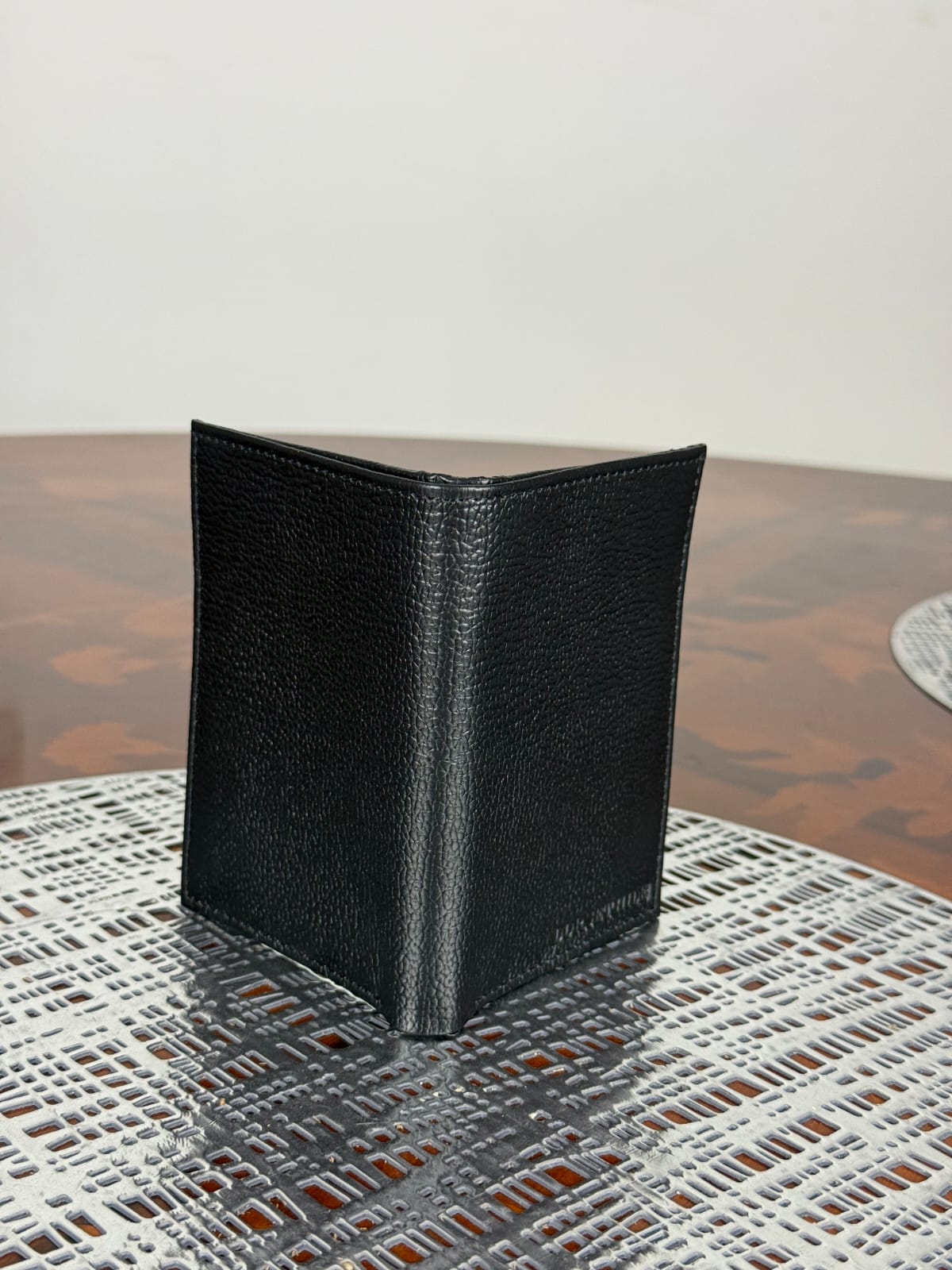 Genuine Waxed Leather RFID Slim Wallet Minimalist Bifold Card Holder
