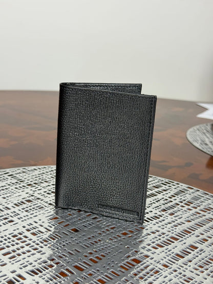 Genuine Waxed Leather RFID Slim Wallet Minimalist Bifold Card Holder