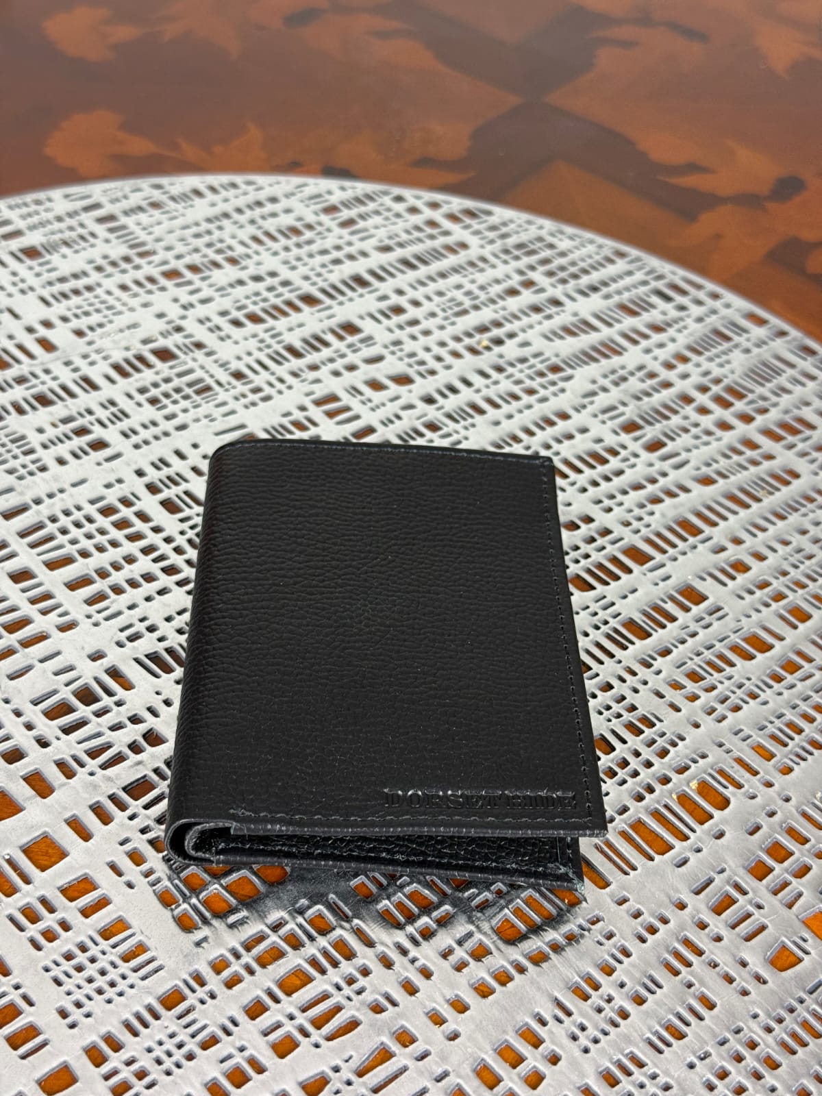 Genuine Waxed Leather RFID Slim Wallet Minimalist Bifold Card Holder