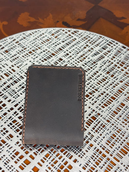 Genuine Leather Handmade RFID Wallet Slim Six Cards Wallet
